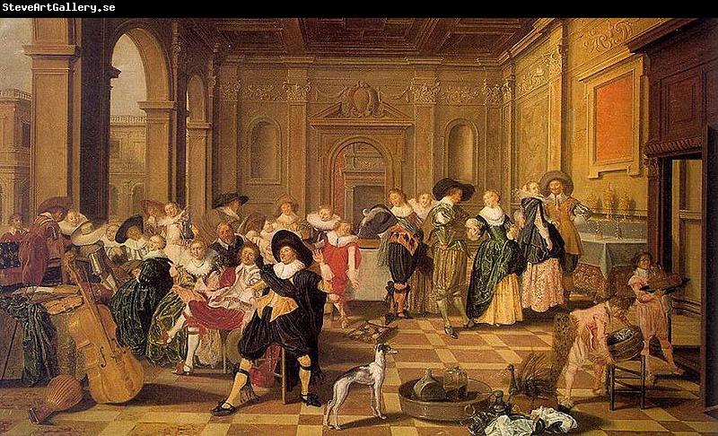 Dirck Hals Banquet Scene in a Renaissance Hall